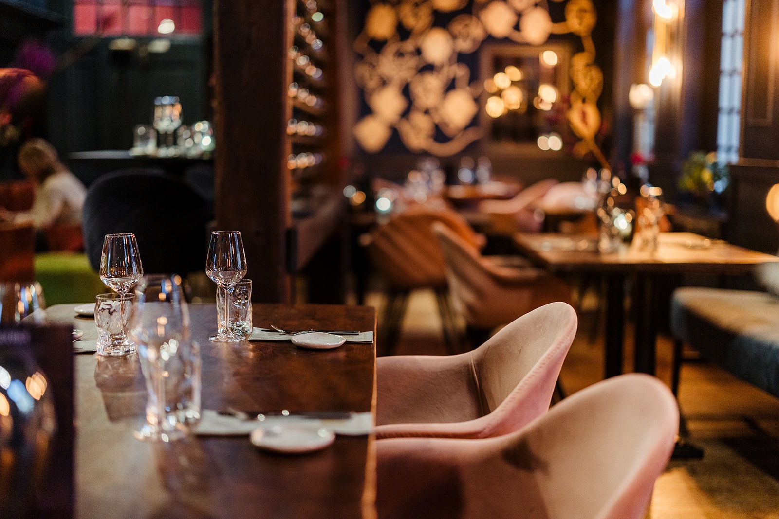 Tafel met couvert in close-up